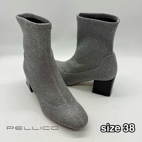 ペリーコ PELLICO シルバーショートブーツ