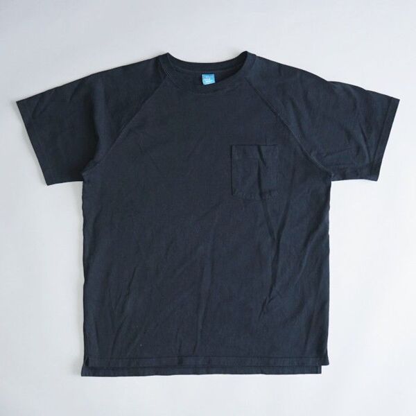 Good On グッドオン ヘビーラグラン ポケットTシャツ M ブラック