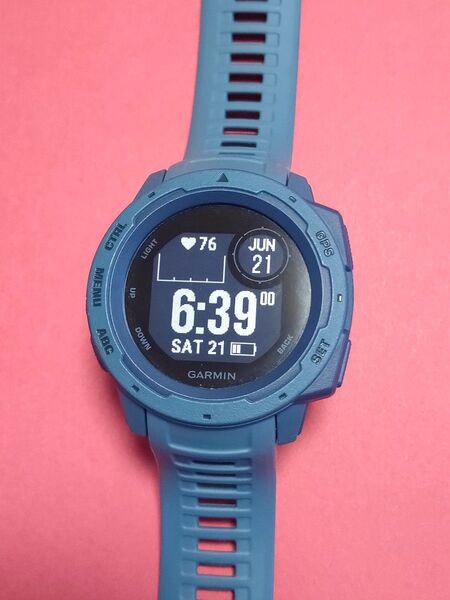 【美品】GARMIN INSTINCT インスティンクトグラファイト Lakeside Blue