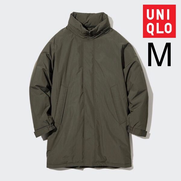 未使用 UNIQLO 防風 パデッド コート M ユニクロ メンズ レディース 共通 OLIVE オリーブ モンスターパーカー