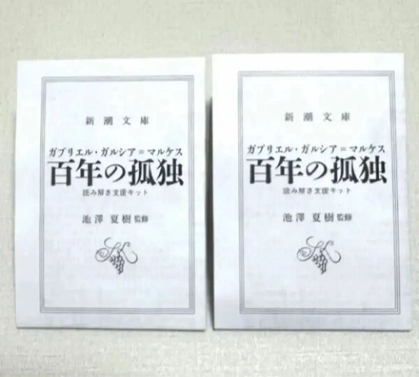 池澤夏樹 監修 百年の孤独 読み解き支援キット 2つ