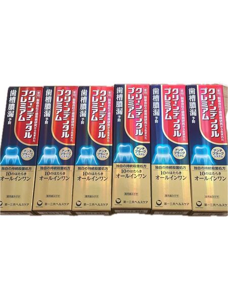 クリーンデンタルプレミアム 100g 6本
