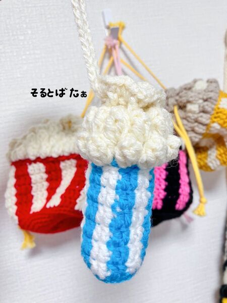ハンドメイド ポップコーン風 リップケース