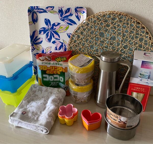 コロコロスペアテープポチャッコ保存容器フランフラン花柄トレー保温保冷ポットタオル 卓上ポットl
