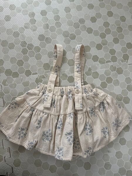 mini beige カンカンブルマ 花柄 s