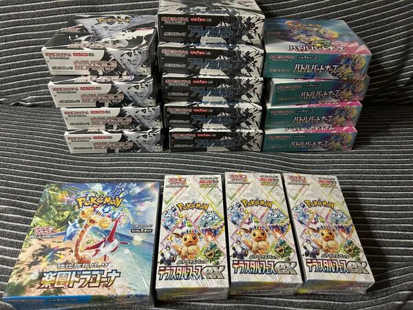 ポケモンカード ブラックボルト ホワイトフレア テラスタルフェス バトルパートナーズ 楽園ドラゴーナ シュリンク付き 17BOX