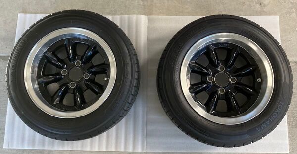 希少!ケーターハムスーパー7用 ホイールタイヤ2本セット 7Jx13 pcd95.25 オフセット9 タイヤ185/60R13