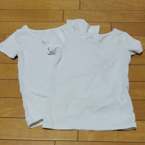 UNIQLO エアリズム 120 ユニクロ 白 Tシャツ 半袖肌着