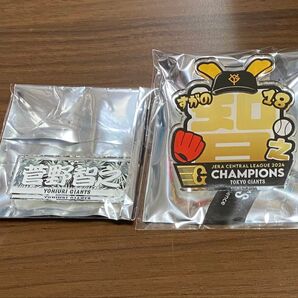 ジャイアンツ グッズ ネームバッジ チャンピオン フェイスタオル型アクリルピンズ(ボタニカル) 菅野智之