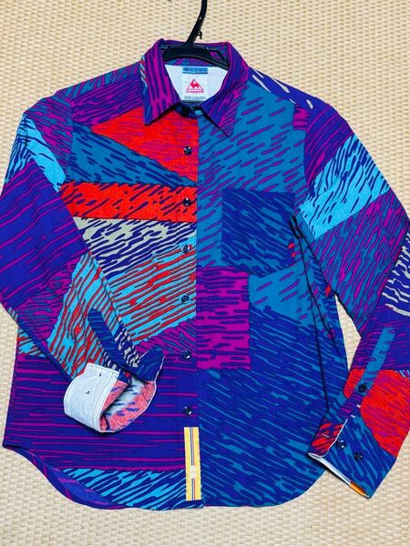 ■値下げ■sou・sou × lecoq sportif 高嶋縮 長袖シャツ 混沌 XS (レディースS〜M相当)ソウソウ京都