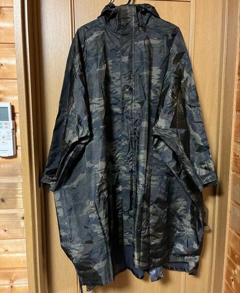 JAGUY ヤガイ PRINT RAIN PONCHO プリントレインポンチョ グリーンカモ S-Mサイズ
