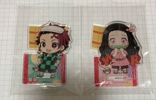 鬼滅の刃 極楽湯 RAKUSPA アクリルスタンディ ミニキャラver アクリルスタンド 竈門 炭治郎 禰豆子