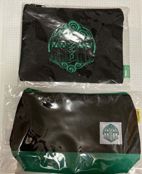 WIND BREAKER 刺繍 ポーチ 防風鈴 ボウフウリン