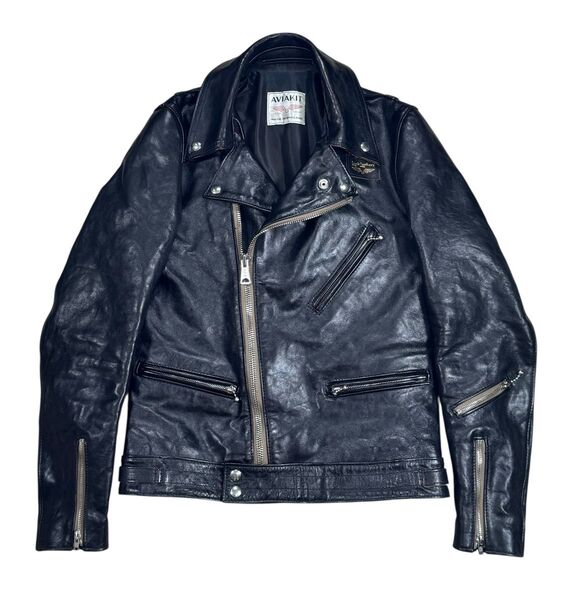 近年モデル Lewis Leathers ルイスレザー 441T サイクロン タイトフィット ベジカウ ブラック 34