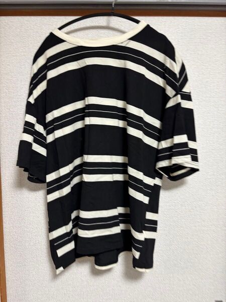 カットソー ボーダー Tシャツ ホワイト 半袖 ブラック 半袖Tシャツ