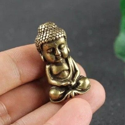 【ミニ 仏像 置物 真鍮製】仏様 大仏 お守り 魔除け 厄除け 大仏くん 幸福 縁起物 ご利益 座像 ミニチュア ご利益