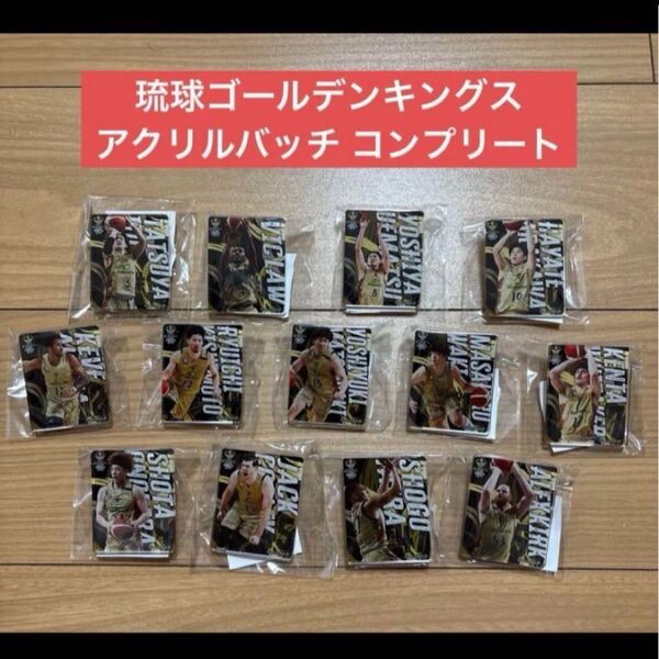 琉球ゴールデンキングス ガチャ アクリルバッチ コンプリート 13個