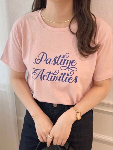 アソートロゴプリントTシャツ ピンク アプレジュール grl 量産型 ハニーズ ジーユー gu ナイスクラップ ingni 夢展望