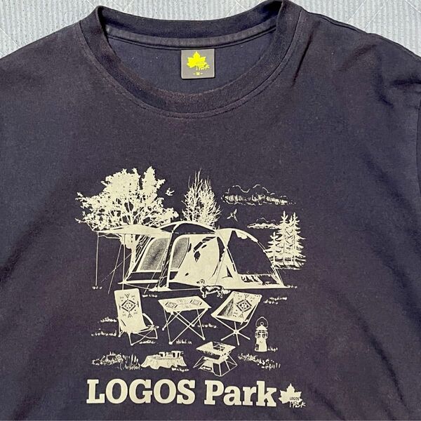 LOGOS Park キャンプTシャツ ネイビー Mサイズ