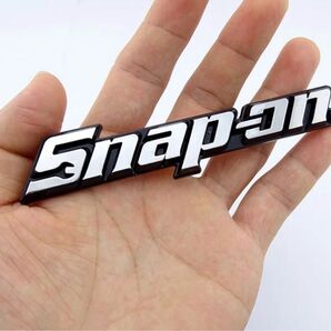 《送料無料》スナップオン(Snap-on)シルバーエンブレムステッカー 117mm