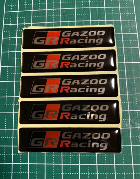 【5個セット】トヨタ GR GAZOORacing ガズーレーシング 高品質 3Dエンブレム ステッカー