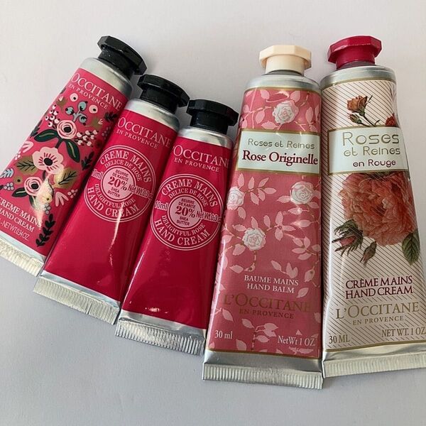 ロクシタン ローズ系 ハンドクリーム 30ml×2 10ml×3