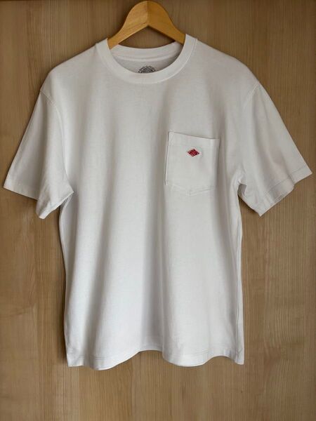 DANTON(ダントン) ポケットロゴTシャツ 半袖 ホワイト