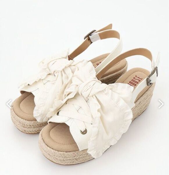 ピンクハウス サンダル Lサイズ シロ 24.5cm前後 新品