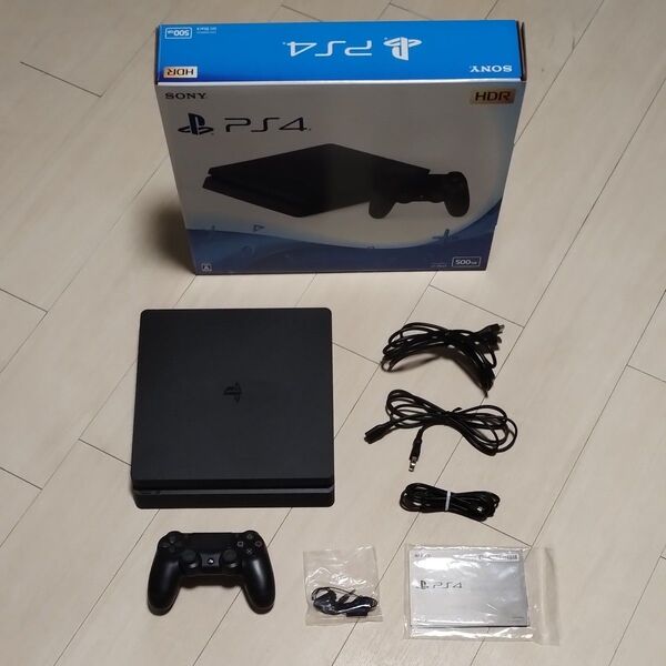 PS4 CUH-2200A ジェット・ブラック 500GB 薄型 完動品 付属品完備