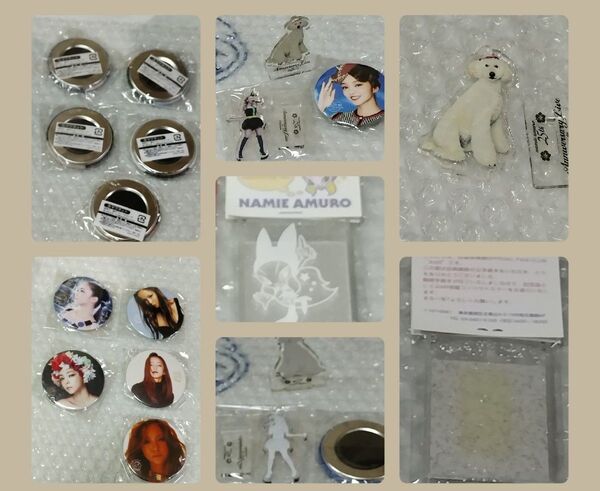安室奈美恵AmRファンクラブ限定グッズ ・ファンクラブミラー ・うさ耳アクスタ ・CA ルーシ Finallyマグネット