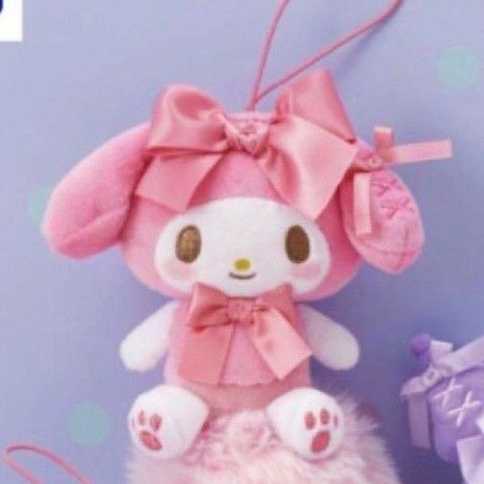 サンリオ マイメロディ・クロミ キュートなリボンマスコット マイメロディ フリュー ぬいぐるみ
