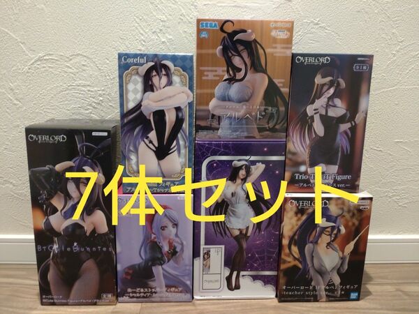 新品未開封 アルベド フィギュア 7個セット Tシャツ水着 ミニドレス エルココ ビッキュート テルマエ ティーチャー 他
