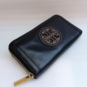 Tory Burch トリーバーチ 財布 長財布 ラウンドファスナー ブラック デカロゴ