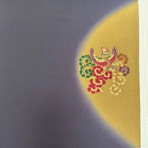 八掛 正絹 ぼかし鳳凰 仁仙 新品未使用 反物