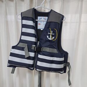 子供用 ライフジャケット LL ネイビー マリン 海水浴