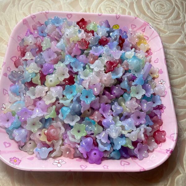 アクリルスズランビーズ ミックス 60g
