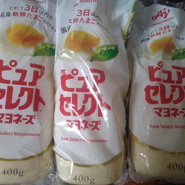 味の素 ピュアセレクトマヨネーズ 400g 3本セット