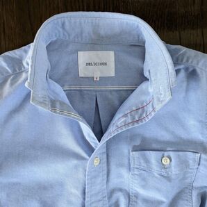 送料込 デリシャス ボタンダウン ブルーオックスフォード Sサイズ プジョル DELICIOUS JAMES&CO
