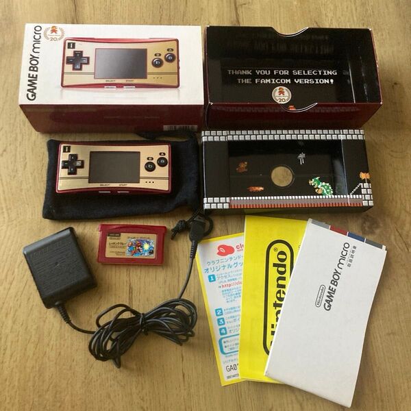 ゲームボーイミクロ ファミコンバージョン 本体とレッキングクルー