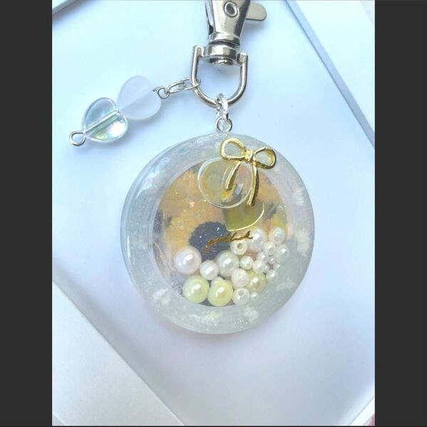 シェイカー シャカシャカキーホルダー レジンキーホルダー 雲 ひまわり 夏 ハンドメイド キーホルダー ストラップ