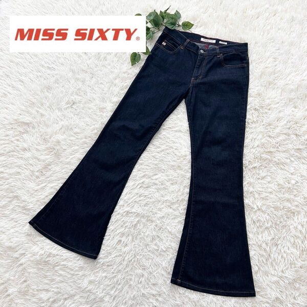 美品☆MISS SIXTY*フレアデニム ブーツカット ジーンズ イタリア製 M〜L