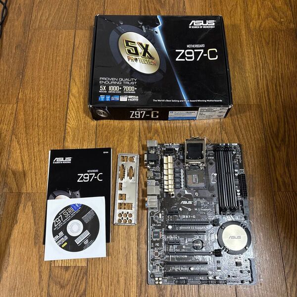 ASUS Z97-C LGA1150 ATXマザーボード PCパーツ