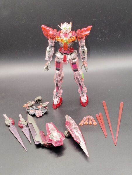 ガンプラRGエクシアトランザムクリア ガンダムベース限定ジャンク