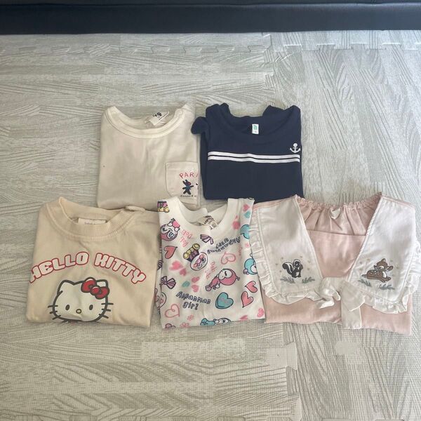 女の子 Tシャツ 子供服 半袖 セット 80