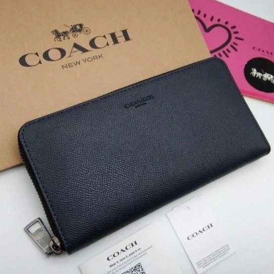 新作 新品 COACH 長財布 メンズ