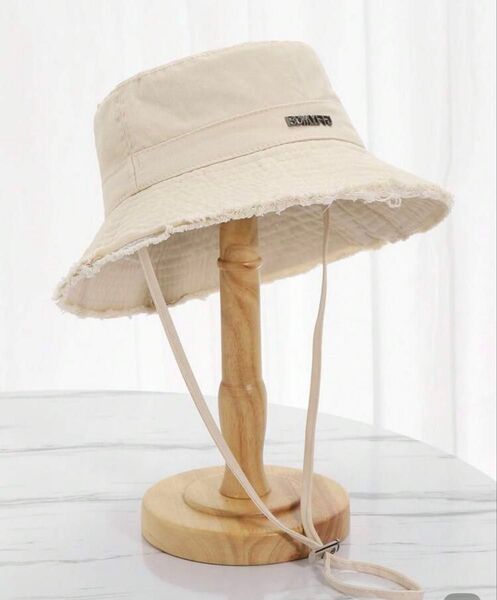 ベージュ バケットハット 韓国 バケハ ハット 日焼け帽子 夏用 アウトドア 海
