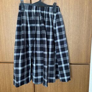 チェック柄フレアスカートLサイズ