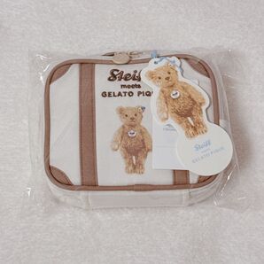 ジェラートピケ シュタイフ James刺繍 スーツケースポーチ