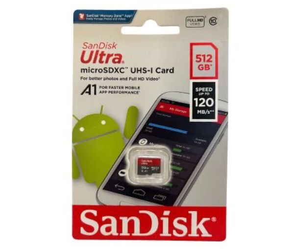 新品未開封/SanDisk microSDXC 512GB ULTRA UHS-I/マイクロSDカード SDSQUA4-512G