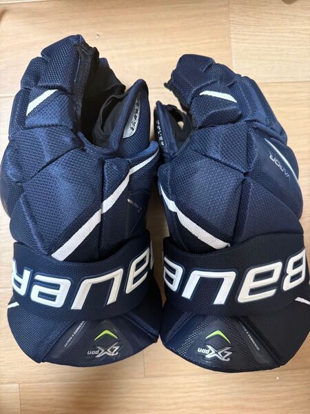 BAUER VAPOR 2XPRO 紺 1回使用 14インチ アイスホッケー グローブ